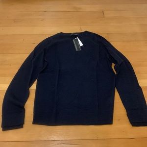Merino Wool Navy Sweater